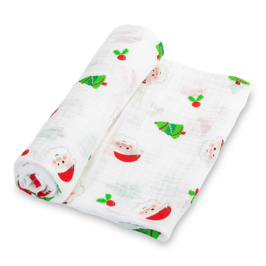 Santa Claus is Coming to Town Christmas Baby Swaddle Blanket