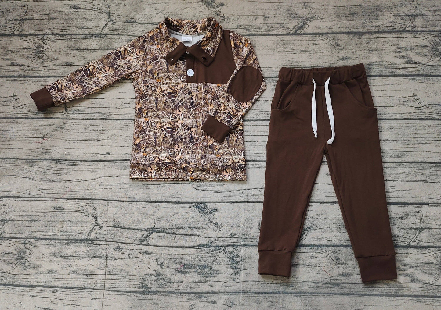 Camo & Brown Outfit Set