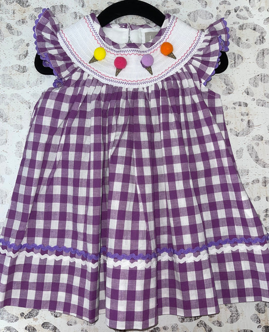 Lil Cactus Purple Ice Cream Dress