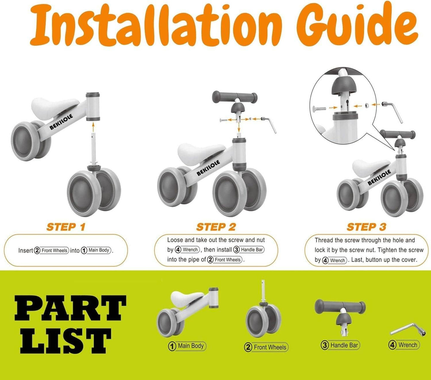 Balance Bike for 10-24 Months