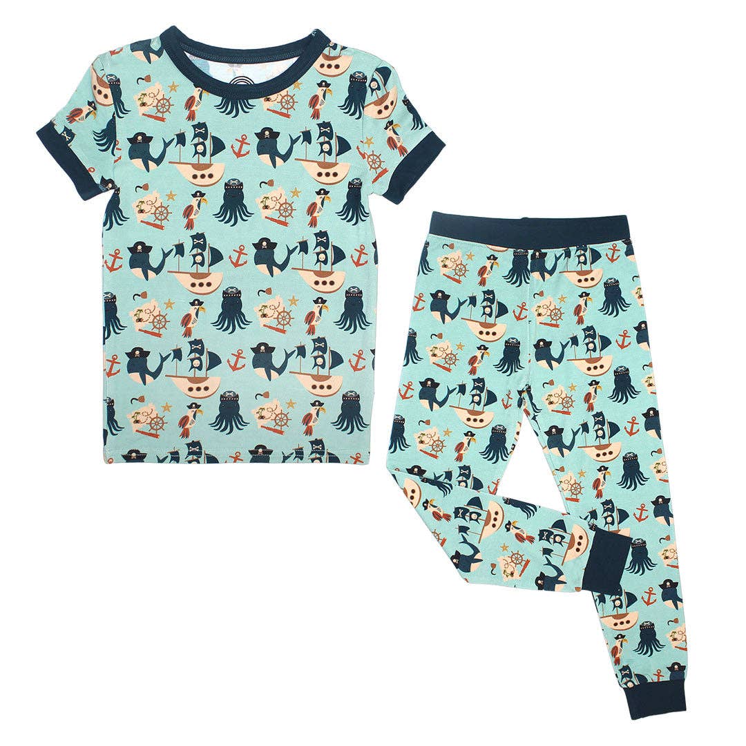 Emerson & Friends Pirate's Life Pirate Kids Clothing Bamboo Pajamas Sleep Set