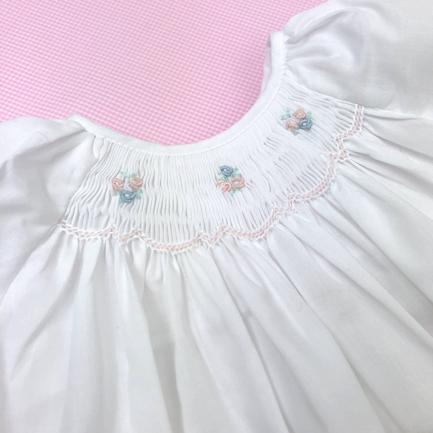 Petit Ami Bubble with Novelty Smocking - McGough Twins