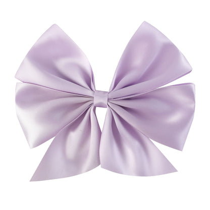 Tutu & Lulu Purple Satin Bow Hair Clip