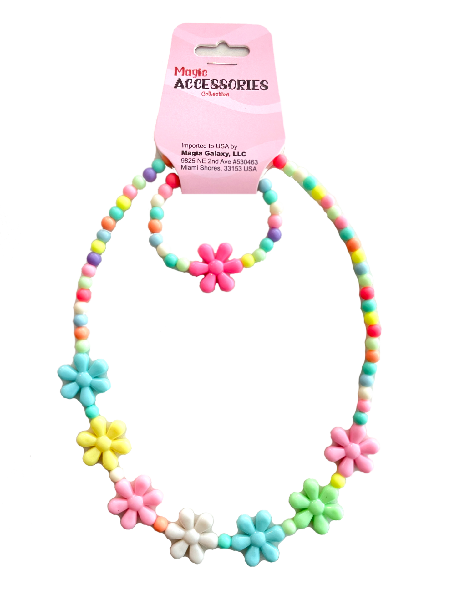 Flower Power Kids Necklace and Bracelet Set