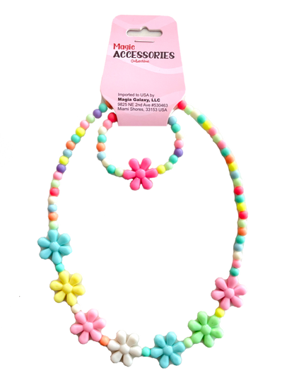 Flower Power Kids Necklace and Bracelet Set