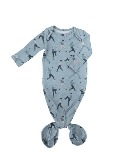 Baseball Knotted Infant Gown