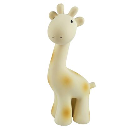 Giraffe Natural Organic Rubber Teether, Rattle & Bath Toy