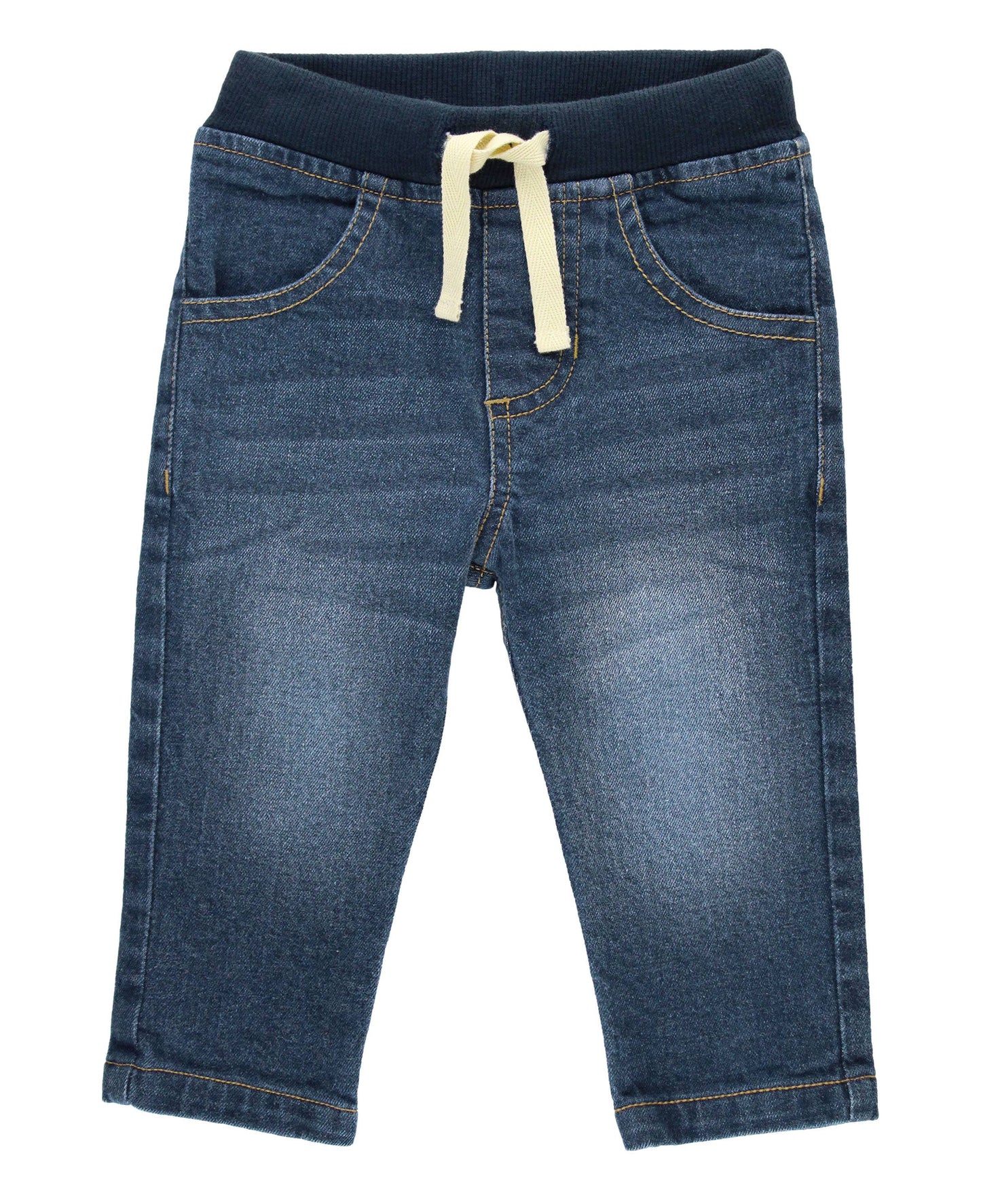 Boys Medium Wash Pull-on Jeans