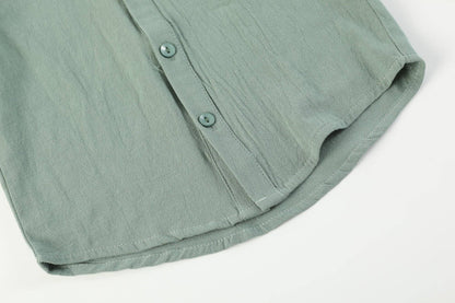 Sage Green Mallard Boys Dress Shirt