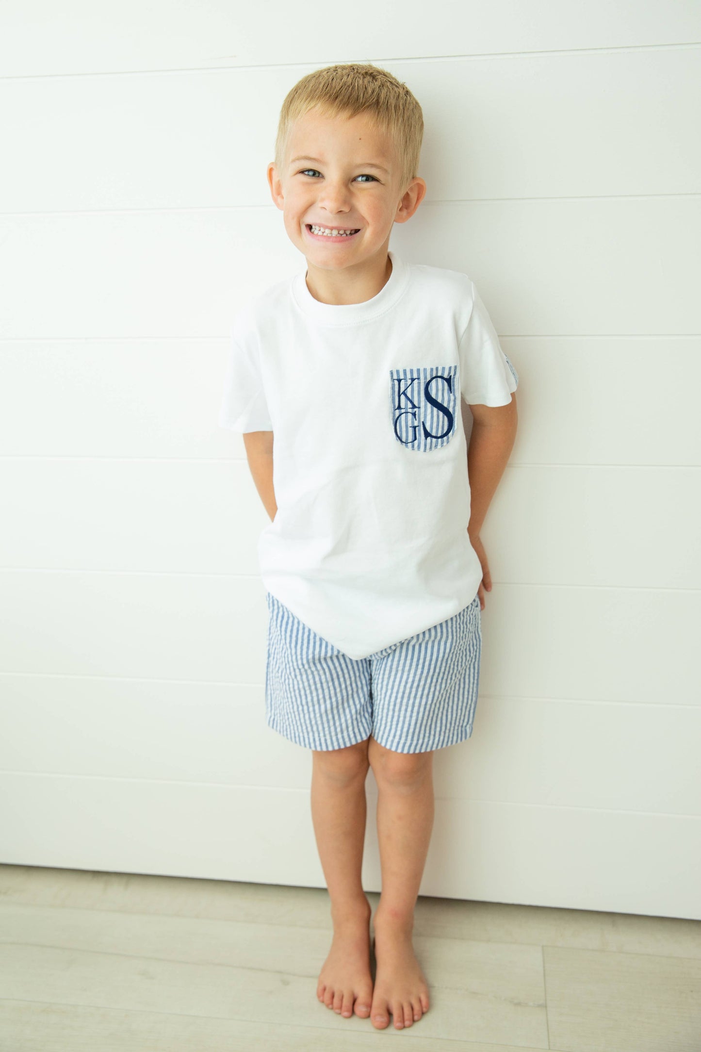 Boys Short Sleeve Pocket Tee