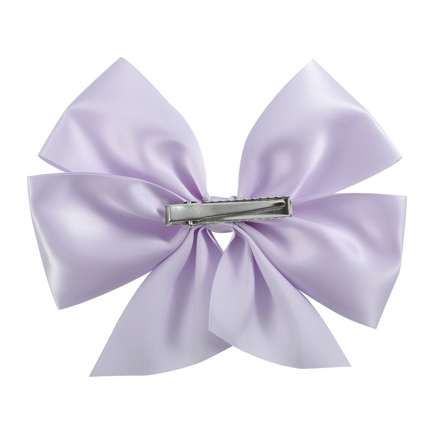 Tutu & Lulu Lilac Mist Purple Satin Large Bow Hair Clip