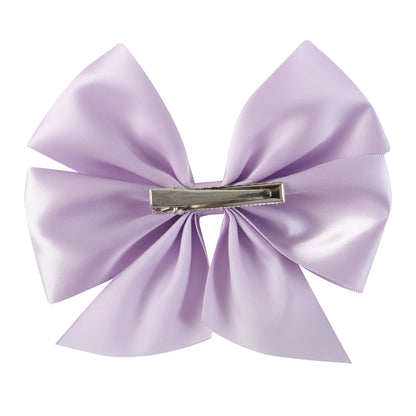 Tutu & Lulu Purple Satin Bow Hair Clip