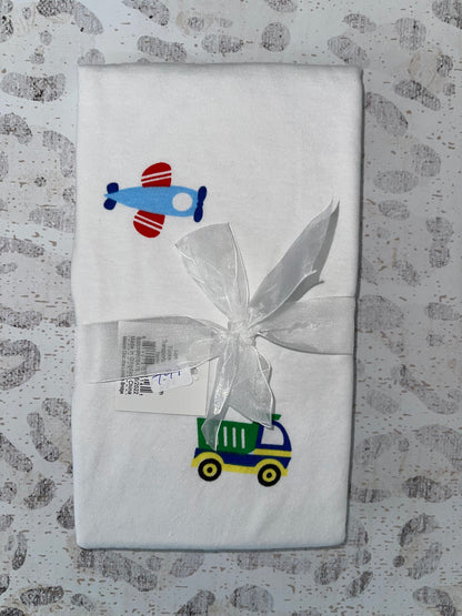 LB Transportation Burp Cloth