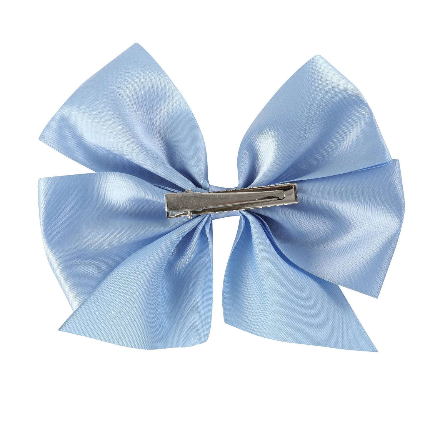 Tutu & Lulu Coastal Blue Satin Bow Hair Clip