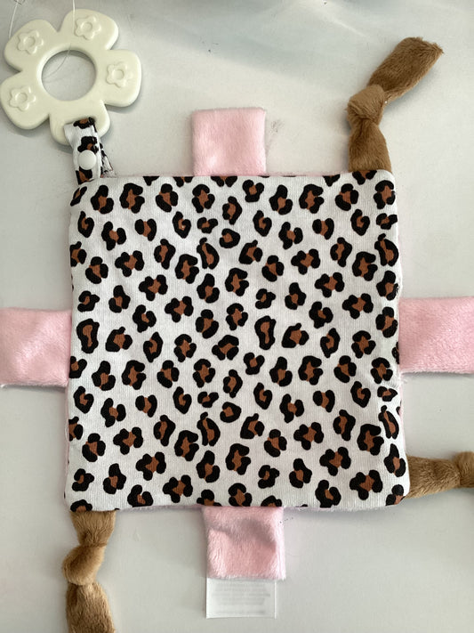 LB pink Leopard Crinkle Toy