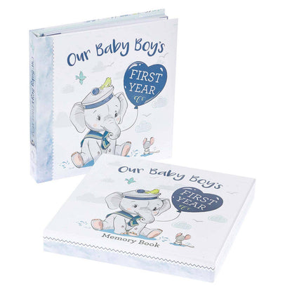 Memory Book Our Baby Boy's First Year Padded Hardcover