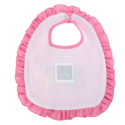 Pink Gingham 'Birthday Girl' Bib