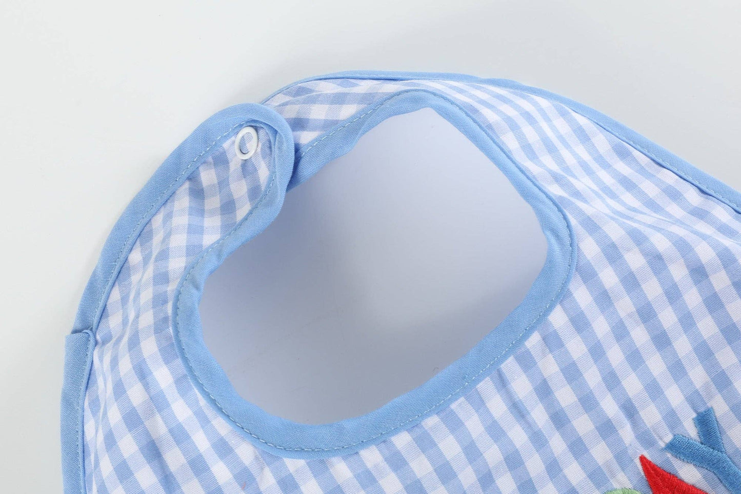 Blue Gingham 'Birthday Boy' Bib