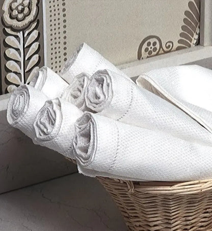 French Pique Guest Towels