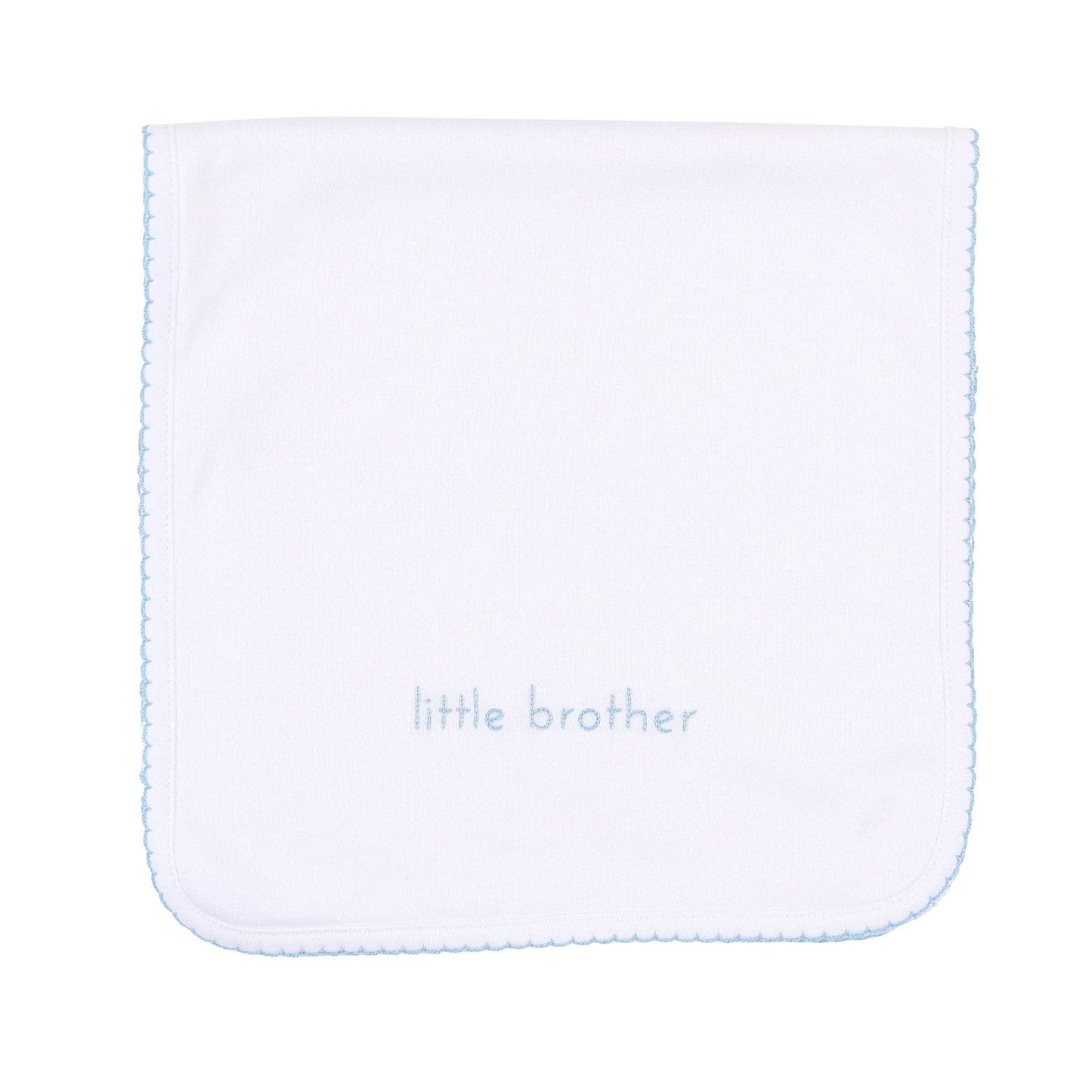 Little Brother Embroidered Burp Cloth