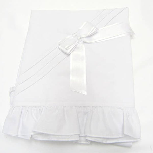 Sweet White Ribbon Blanket