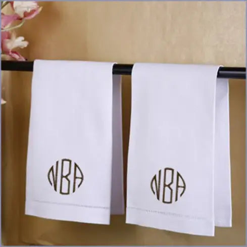 French Pique Guest Towels