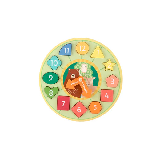 Woodland Animal Shape Sorting Clock (FSC®)