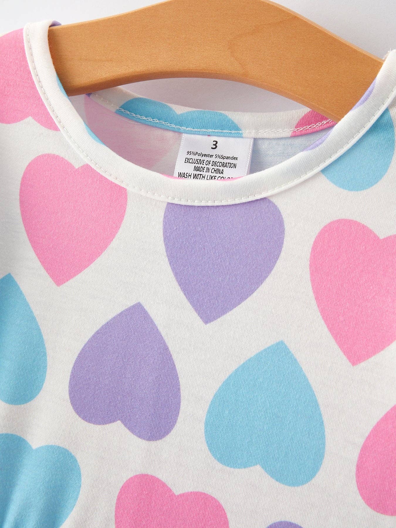 Girls  Valentine's Day Print Dress