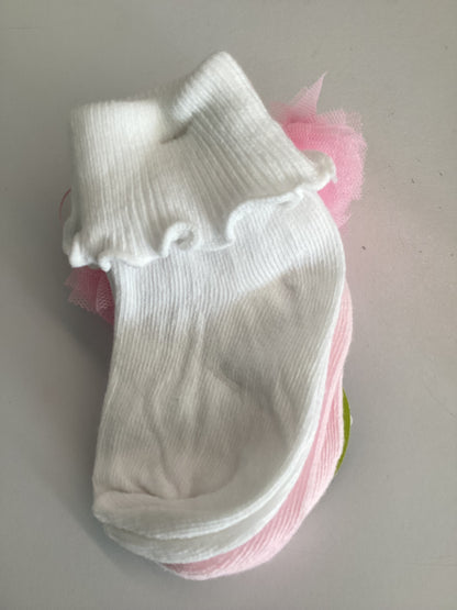 Jefferies White & Pink Sock set