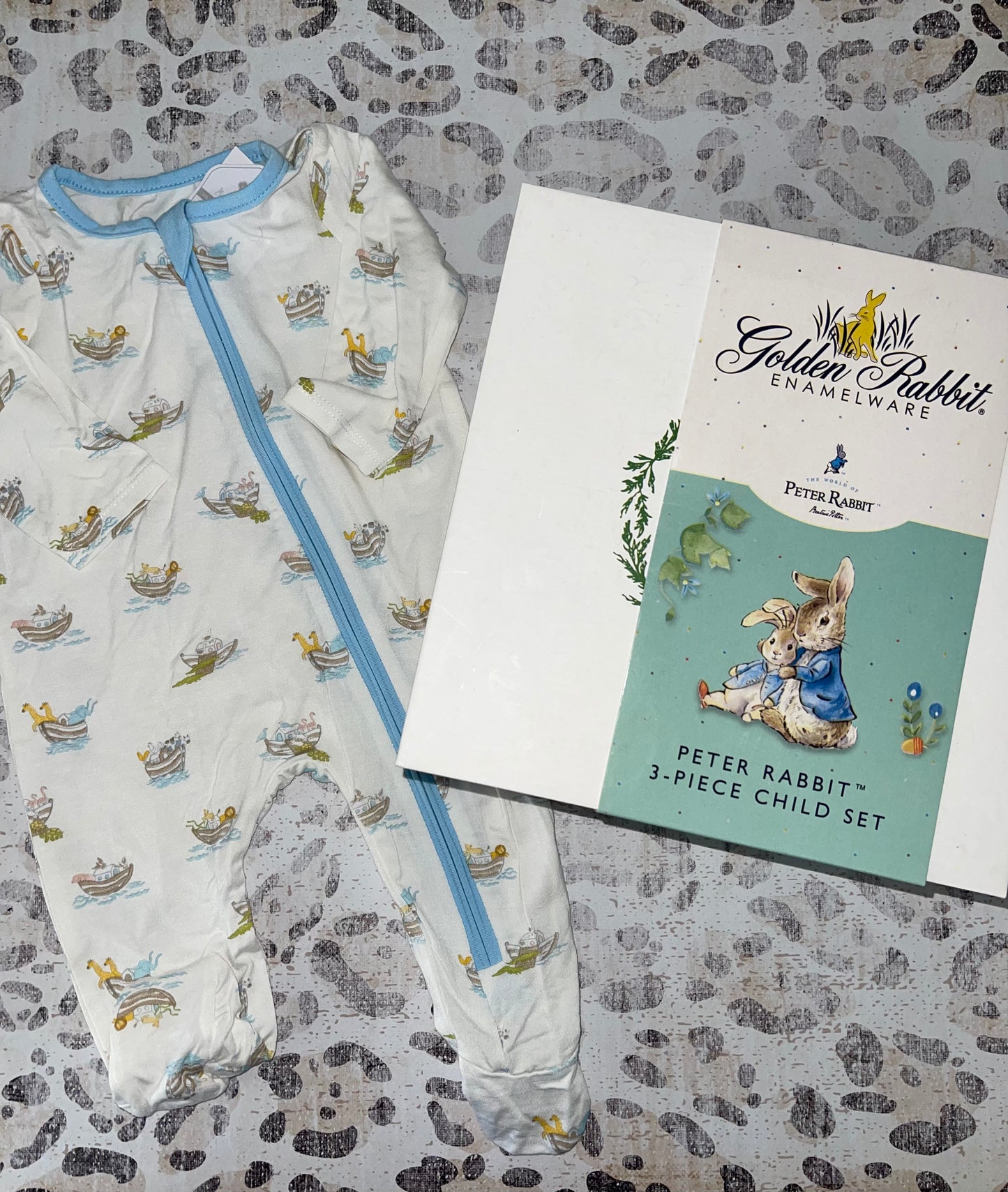 Peter Rabbit Enamelware Set & MP Noah’s Ark Sleeper