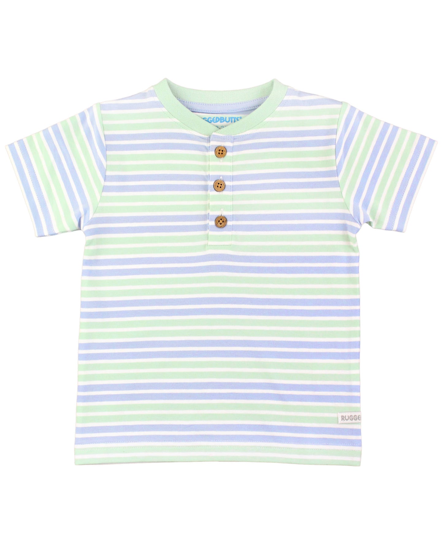 Surf Crew Stripe Short Sleeve Knit Henley