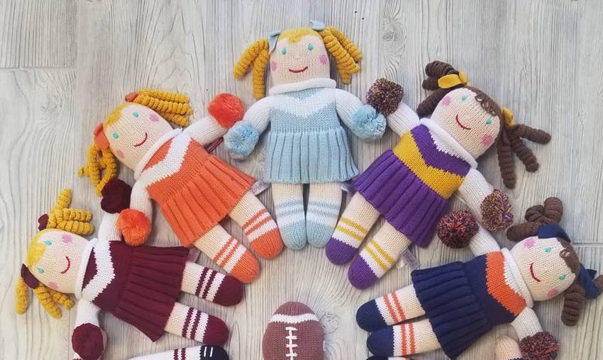 Cheerleader Knit Dolls - McGough Twins