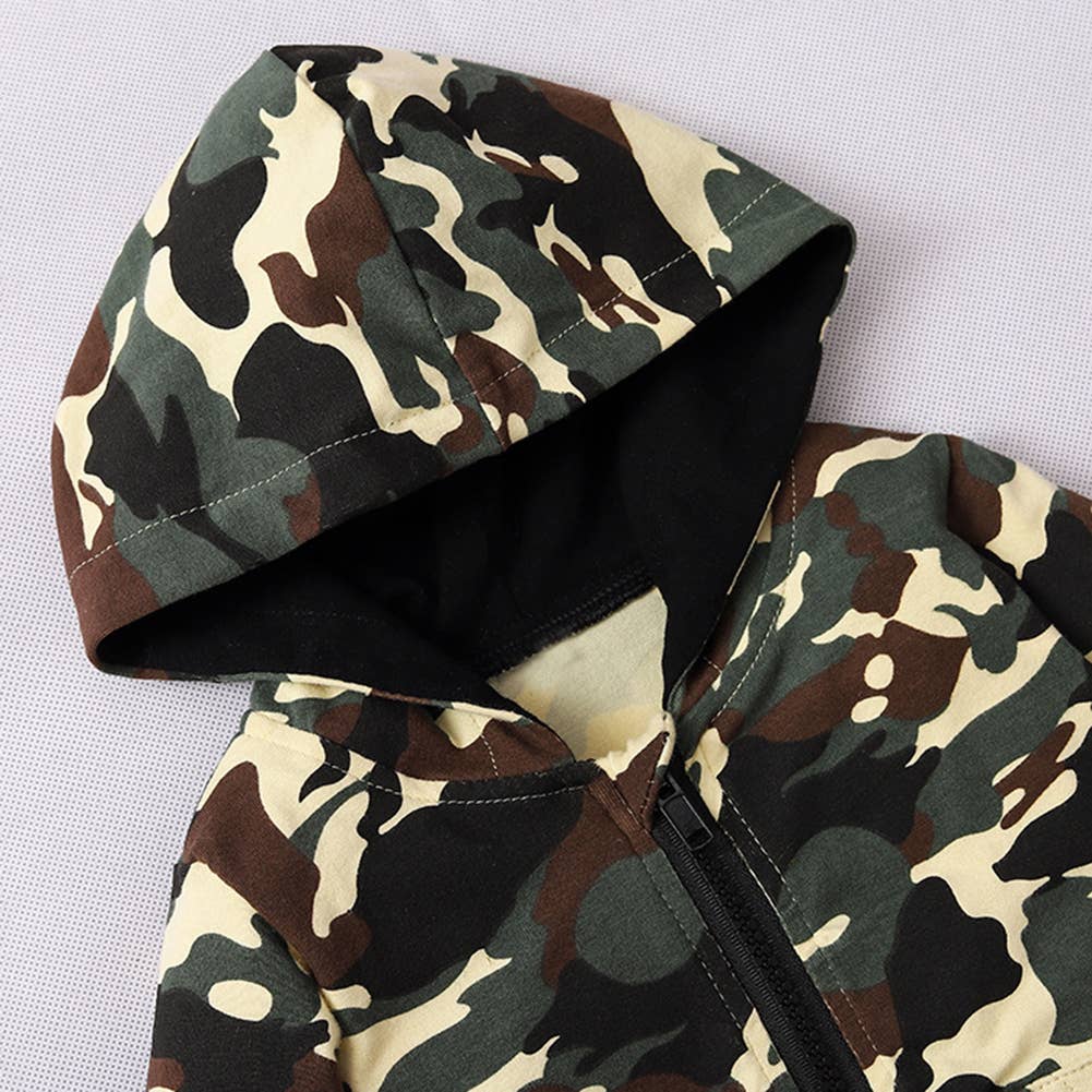 Camouflage Baby Hooded Jacket and Pants