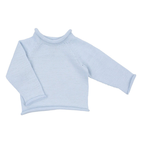 Essentials Knits Blue Raglan Sweater