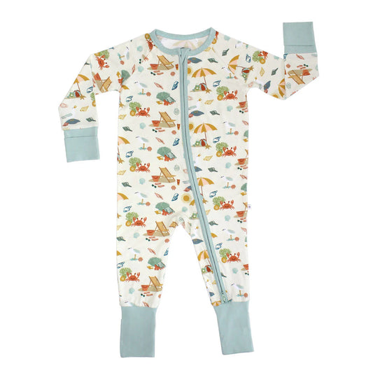 Emerson & Friends Beach Day Summer Convertible Sleeper Bamboo Pajamas