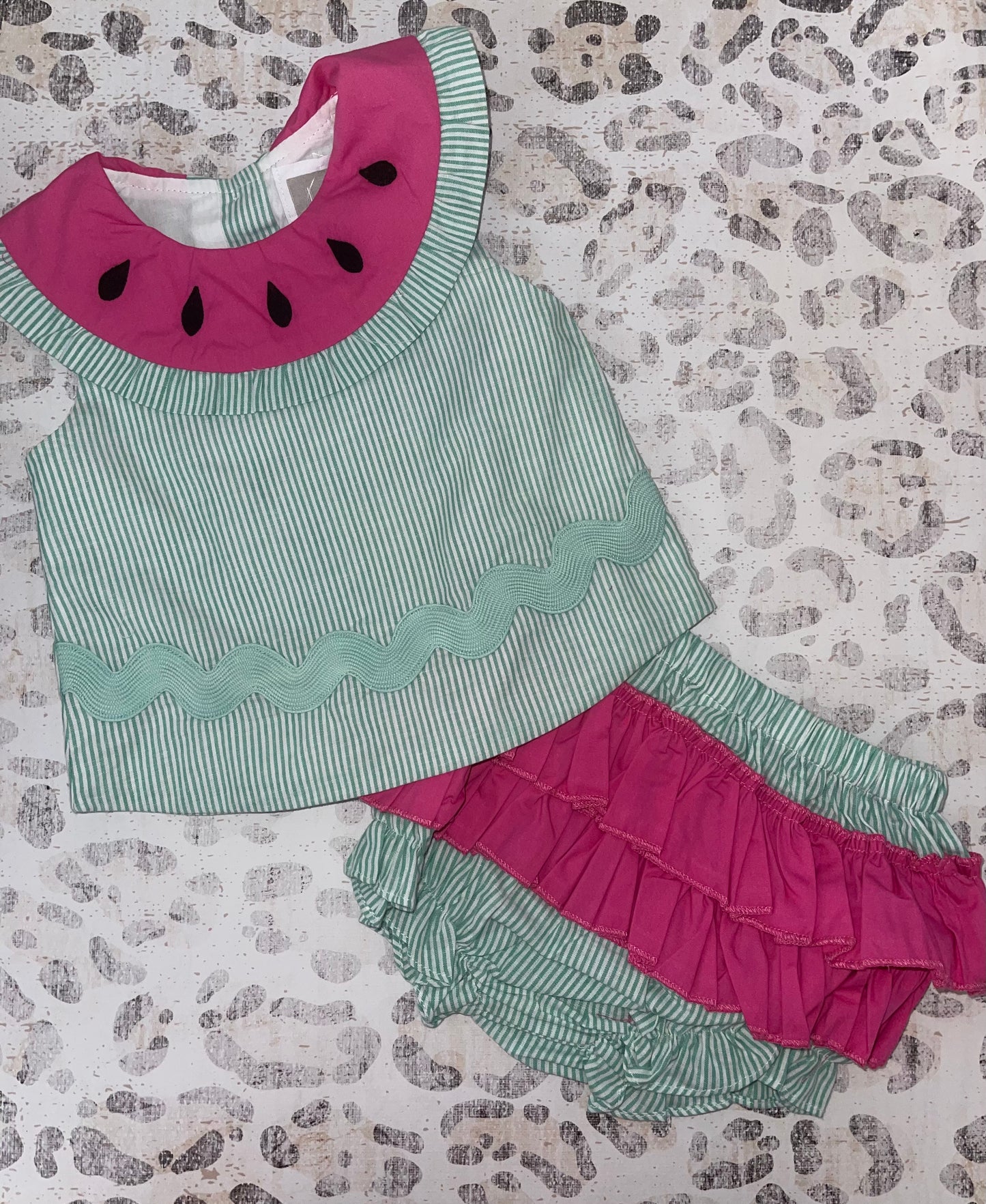 Lil Cactus Watermelon Diaper Set