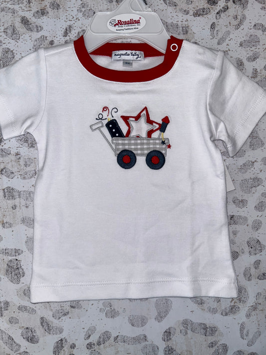 Magnolia Baby 4th of July Wagon Shirt