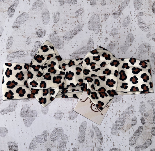 Maíson Chíc Leopard Print Bow Headband