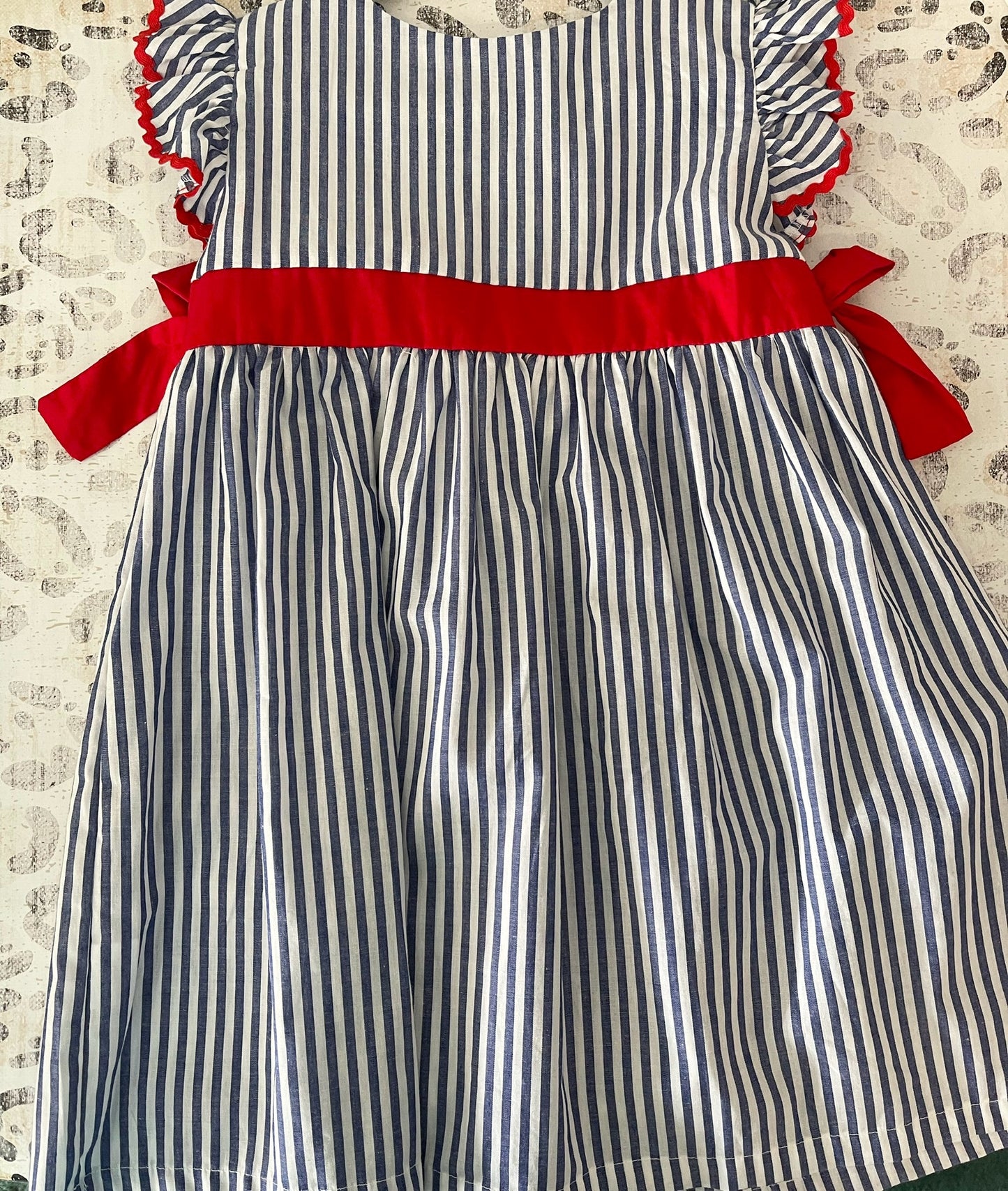 LC Blue White Stripe Dress