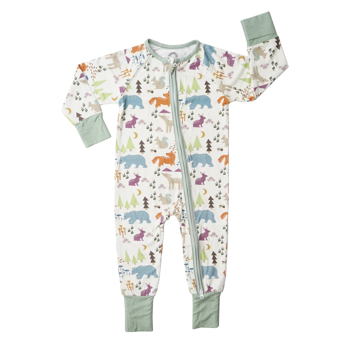 Emerson & Friends Forest Friends Woodland Bamboo Pajamas Convertible Romper