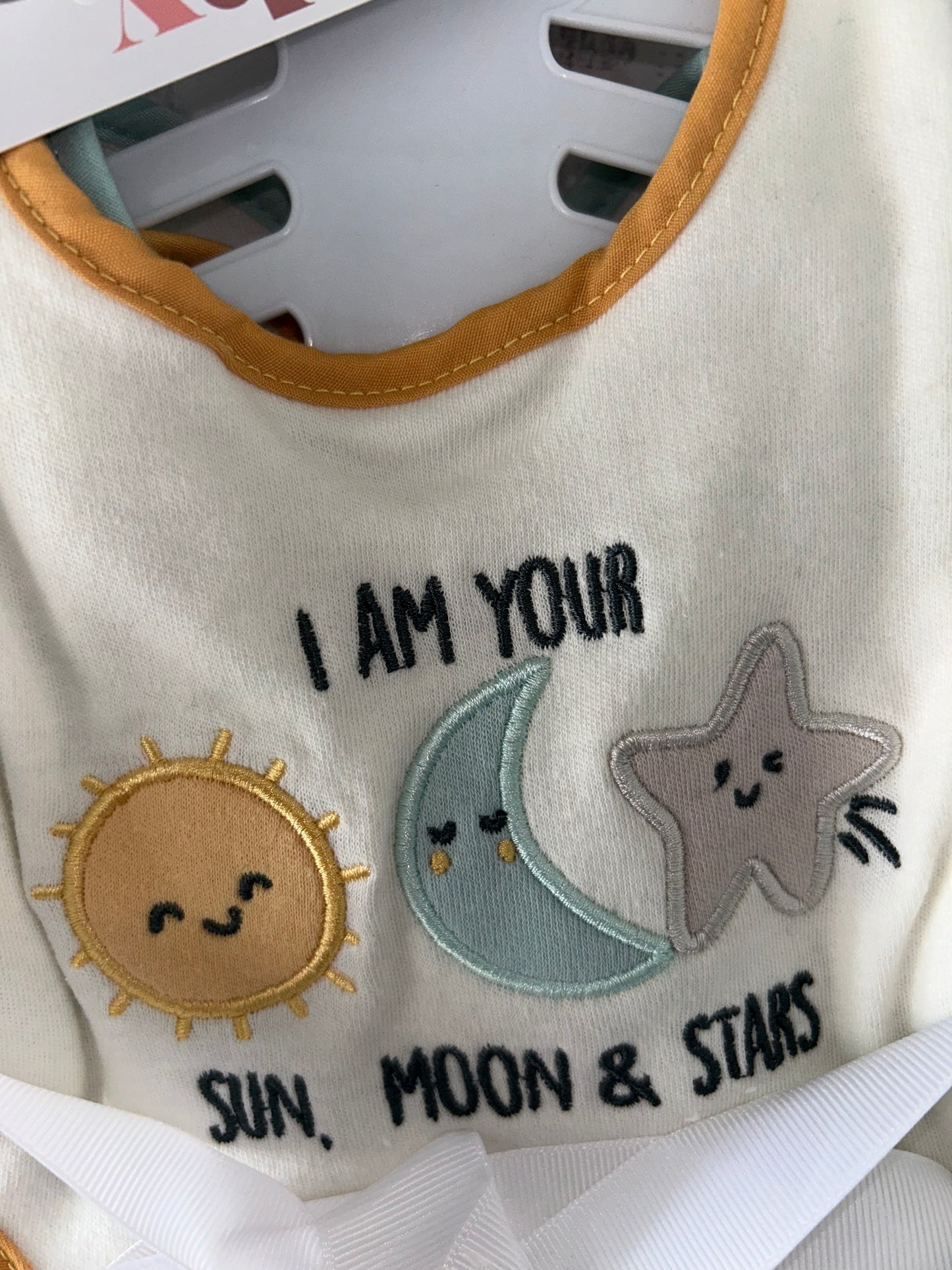 Baby Gear 5 Pack Sun, Moon, & Stars Bibs