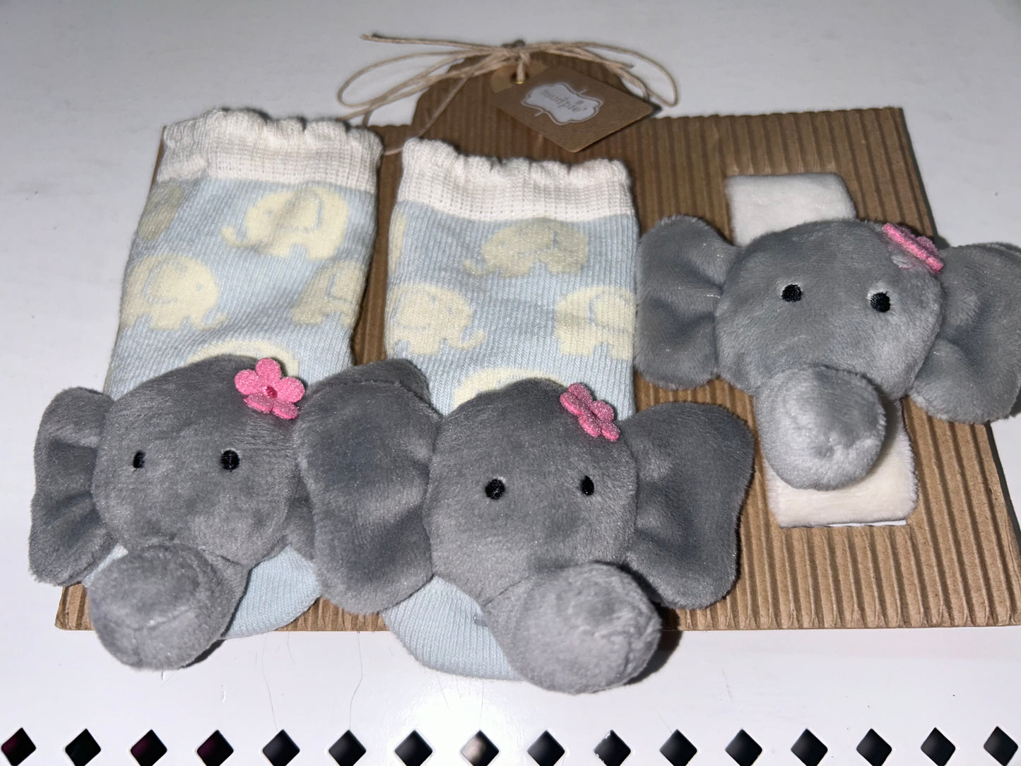 Elephant Wrist Rattle & Socks