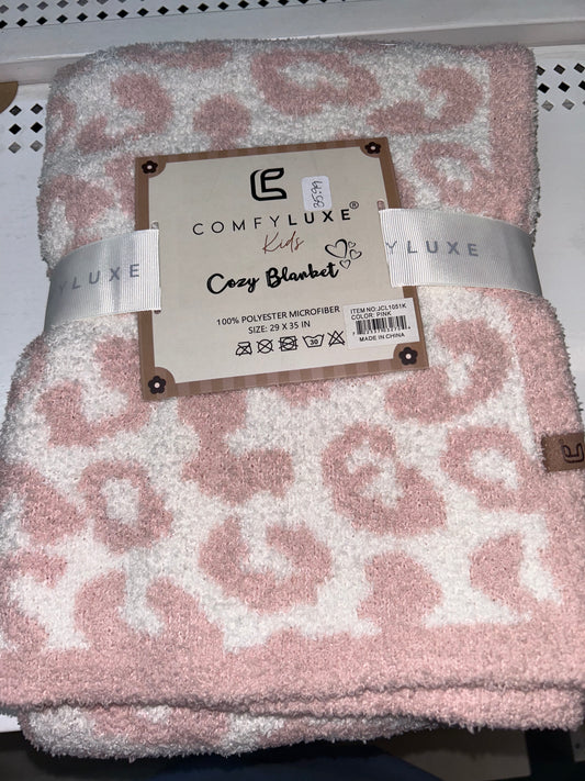 Comfy Luxe Cozy Leopard Blanket