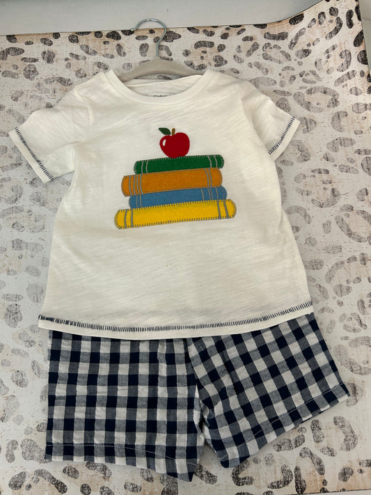 Mudpie Apple & Books Short Set