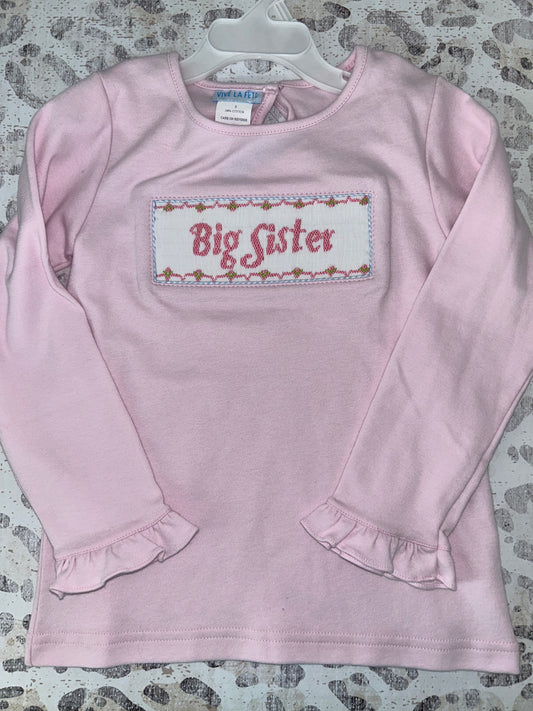 Big Sister Smocked Shirt