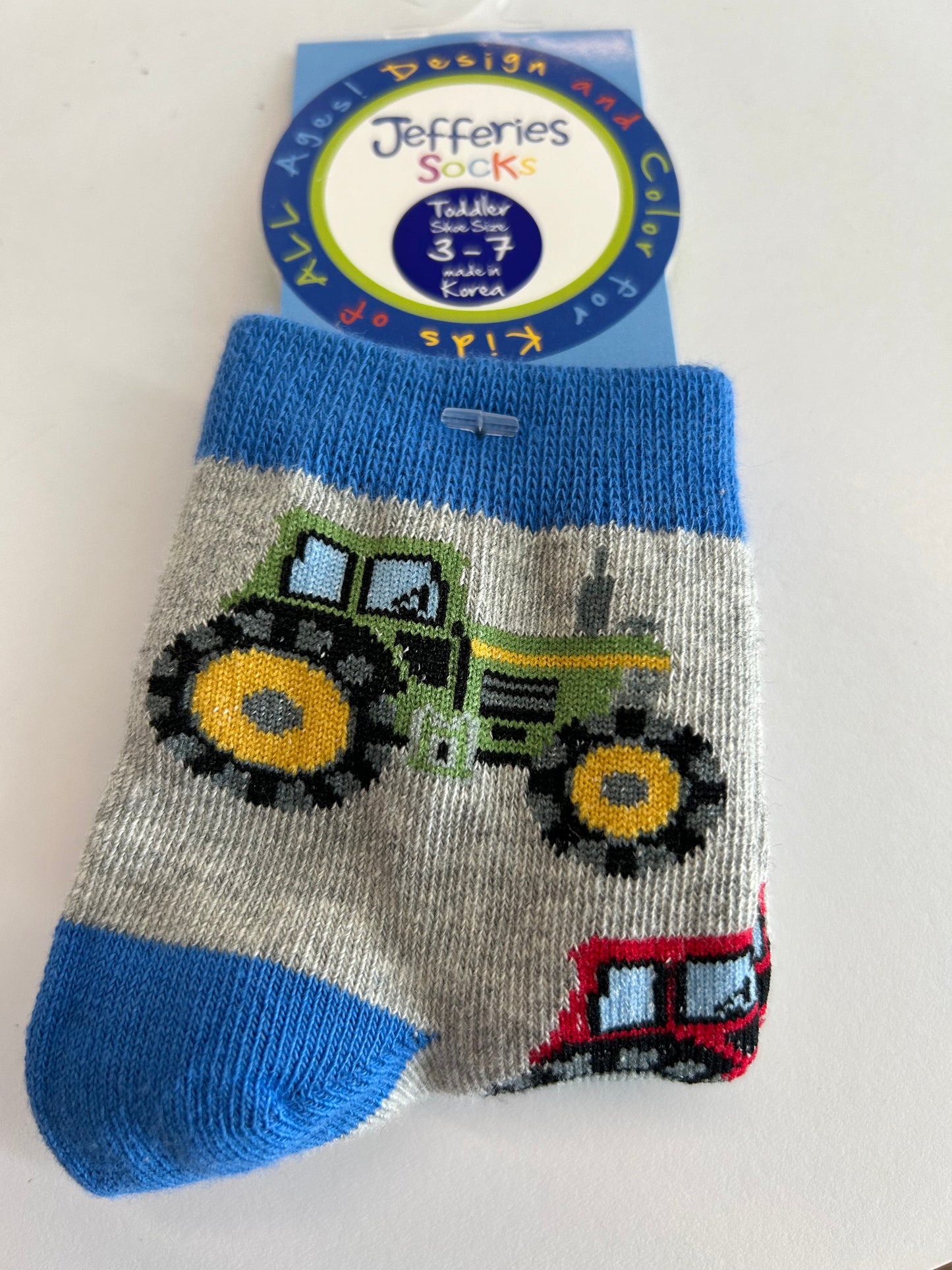 Jefferies Tractor Print Socks