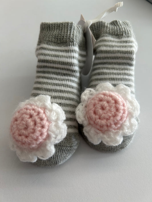 Mudpie Flower Rattle Socks