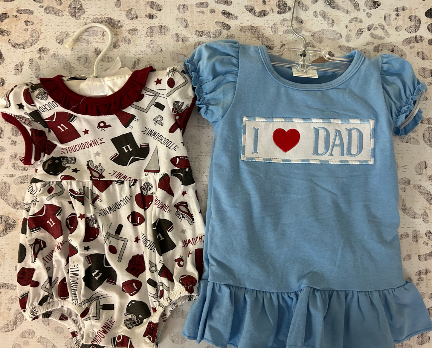 AL bubble & I love dad outfit - Payton Layne Gilliam