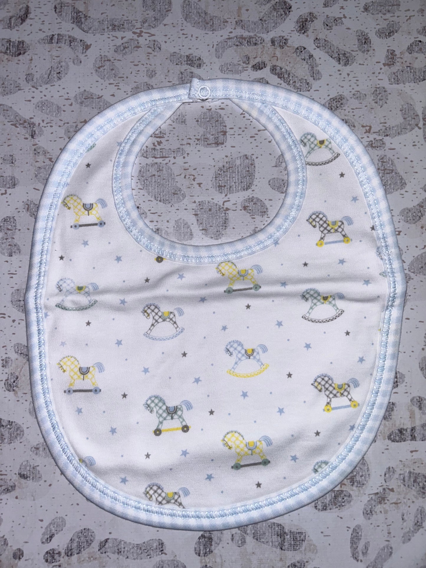 Baby Loren My Sweet Rocking Horse Pima Bib