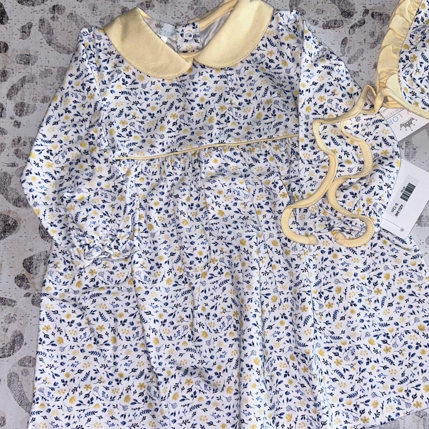 Baby Loren Azul Floral Pima Dress